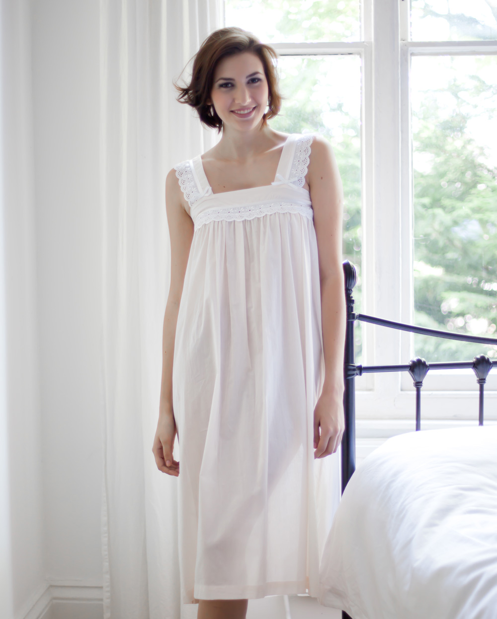 Bay Cotton Lawn Nightdress Cottonreal